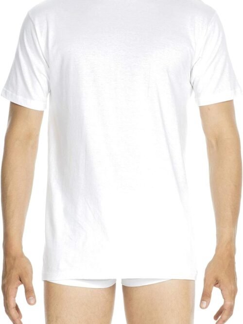 Men's T-Shirt Scoop Neck  Underwear (Pack of 1), White, Medium