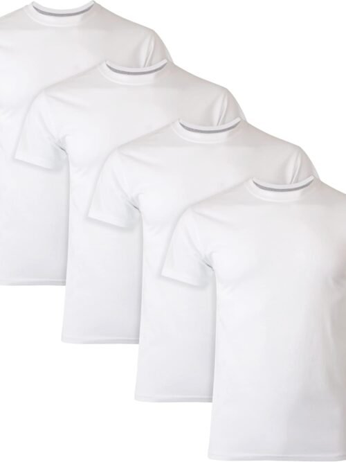 Ultimate Men's  Slim Fit Crew Undershirt, 4-Pack