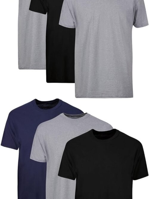 Men's Tagless ComfortSoft Crewneck T-Shirts, 6 Pack