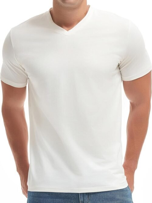 Premium V-Neck T-Shirts for Men - Modern Fitted Tees V Neck Vests